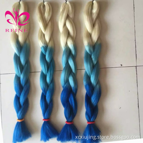 Wholesale hair extension high quality raw material ombre jumbo braid synthetic hair for braiding